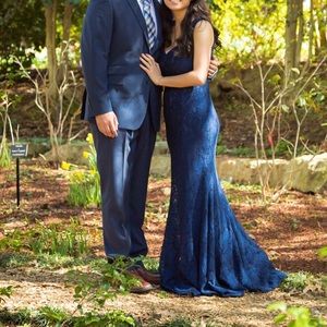 Navy blue elegant Lulus Maxi dress